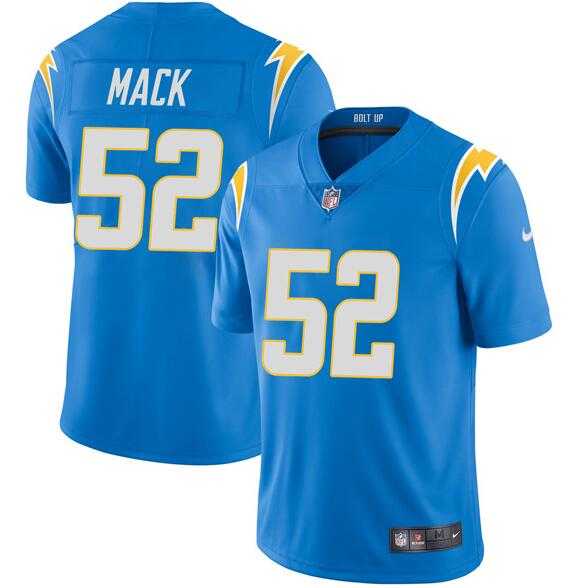 Nike Chargers Men & Women & Youth 52 Khalil Mack Blue Vapor Limited Jersey,We sell and wholesale Nike Chargers Men & Women & Youth 52 Khalil Mack Blue Vapor Limited Jersey on line form chian!